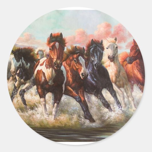 7 uur ronde sticker (Voorkant)