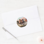 7 uur ronde sticker (Envelop)