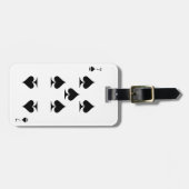 7 van schoppen bagagelabel (Voorkant horizontaal)