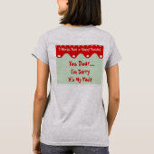 7 woorden voor een lang en gelukkig huwelijk Geluk T-shirt (Achterkant)