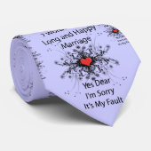 7 woorden voor een lang huwelijk stropdas (Opgerold)