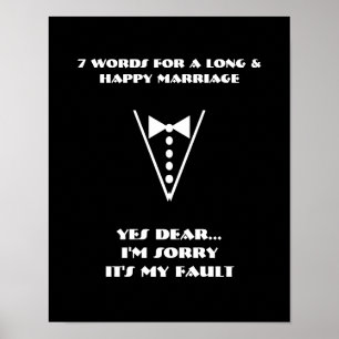 7 Words To A Long And Happy Marriage - Poster