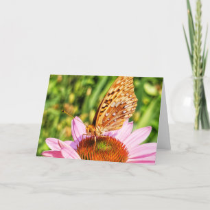 7 x5-inch gevouwen kaart Butterfly Ask Nicely