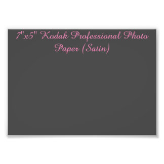 7 x5-inch Kodak Professional-fotopapier (Satin) Foto Afdruk