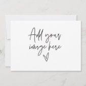 7 x 5 Aangepaste Trouw Uitnodiging Vakantie Foto K (Achterkant)