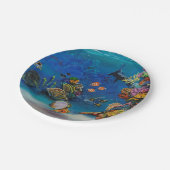 7 Zee koraalrif Papieren Bordje (Gekanteld)