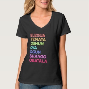 7 Zeven Afrikaanse Krachten Orisha Santeria Cuba R T-shirt