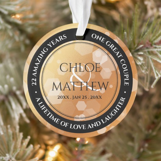 7e 22e 49e anniversaire Mariage de cuivre Acryliqu (Arbre)