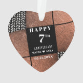 7e anniversaire de la laine de cuivre moderne (dos)