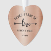 7e anniversaire du Mariage photo (devant)