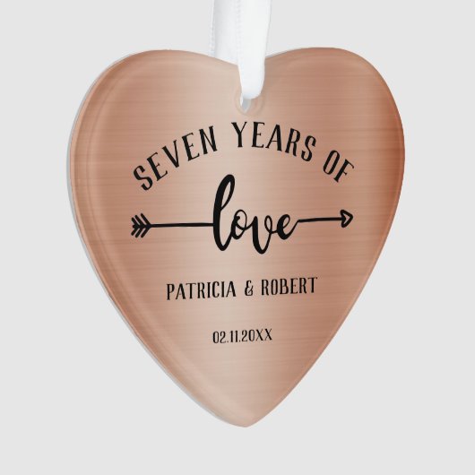 7e anniversaire du Mariage photo (devant)