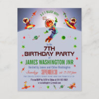 7e Birthday Party van Space Boy