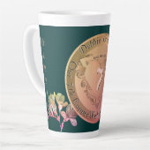 7e bruiloft Jubileum Koper Fresia Latte Mok (Linkerhoek)