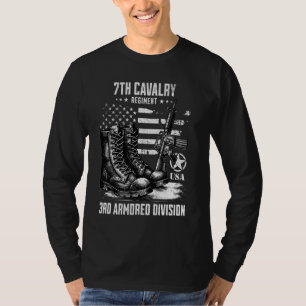 7e Cavalerie Regiment 3e Pantserdivisie Militair T-shirt