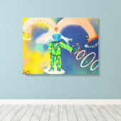 7e Dimensionale Gatekeeper Guardian Canvas Afdruk (Insitu (Houten vloer))