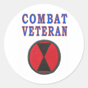 7e DIVISIE I-INFANTERIE Ronde Sticker