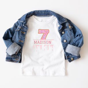 7e Donut Verjaardag Thema Outfit Leeftijd Kinder f T-shirt