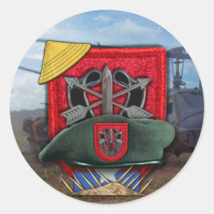 7e forces spéciales Green Berets flash nam Sticker