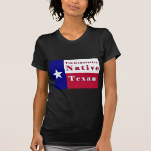 7e generatie inheemse textielvlag t-shirt