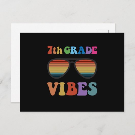 7e graad Vibes Briefkaart (Voorkant / Achterkant)