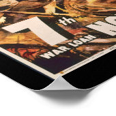 7e Guerre II Prêt Soldats et affiche du drapeau (Coin)