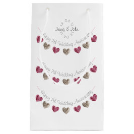 7e huwelijksdag ter wereld kleine cadeautas