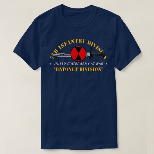 7e infanteriedivisie Bayonet T-shirt (Design voorkant)
