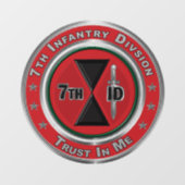 7e infanteriedivisie raamsticker (Vel)