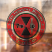 7e infanteriedivisie raamsticker (Vel 2)