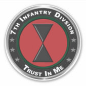 7e infanteriedivisie sticker (Voorkant)