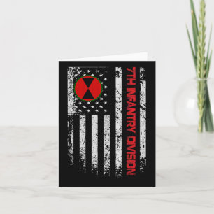 7e Infanteriedivisie Vlag van de Verenigde Staten Kaart