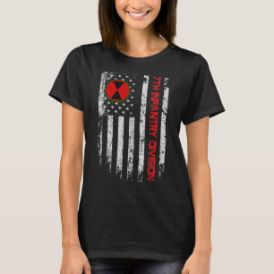 7e Infanteriedivisie Vlag van de Verenigde Staten T-shirt