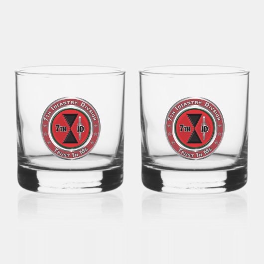 7e infanteriedivisie whisky glas (Voorkant)