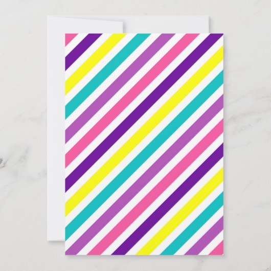 7e Invitation anniversaire pour une fête d'anniver (Dos)