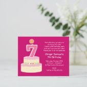 7e Invitation au gâteau d'anniversaire (Debout devant)