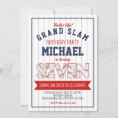 7e Invitation d'anniversaire de baseball (Devant)