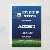7e Invitation d'anniversaire de football (Devant)