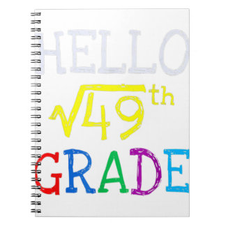 7e klas, 49 eerste dag terug naar Scho Notitieboek