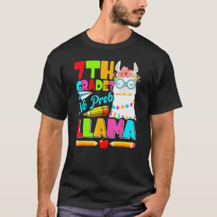 7e klas geen probleem lama eerste dag terug naar s t-shirt