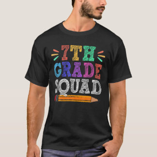 7e klas leraar leraar student grappigheid terug t-shirt