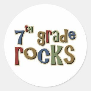 7e klas Rocks Zevende Ronde Sticker