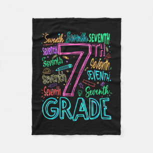 7e klas typografie team zevende klas terug naar fleece deken