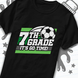 7e klas voetbal Football eerste dag terug naar sch T-shirt