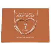 7e koperen trouwdag foto grote tas groot cadeauzakje (Voorkant)