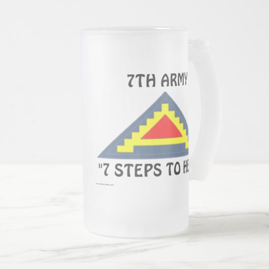 7e Leger uit 1 Matglas Bierpul (Voorkant rechts)