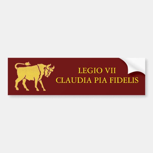 7e Legioen bumpersticker (Voorkant)