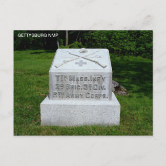 7E MASSACHUSETTEN INFANTRY BRIEFKAART