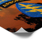 7e Special Forces Groene Baretten patch Poster (Hoek)