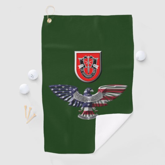 7e Special Forces Group (Airborne) Veteraan Golfhanddoek (Insitu)