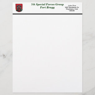 7e speciale eenheden veteranen flash briefhoofd